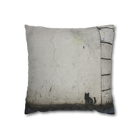 Cat Shadow - Spun Polyester Square Pillow Case