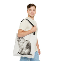 Sitting cat (1819) by Jean Bernard - Tote Bag