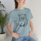 Nerd Cat - Unisex T-Shirt