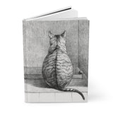 Sitting cat (1812) drawing by Jean Bernard - Hardcover Journal Matte