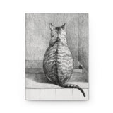 Sitting cat (1812) drawing by Jean Bernard - Hardcover Journal Matte